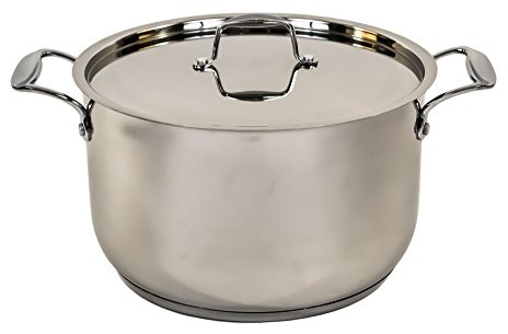 Mastercook Stainless Steel Casserole with Sandwich Bottom, 22cm Diameter