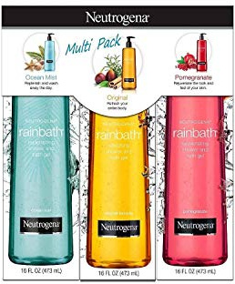 Neutrogena Rainbath Multi-Pack of 3, 1 Original Formula, 1 Pomegranate and 1 Ocean Mist, 16 fl oz bottles