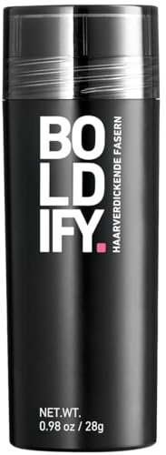 BOLDIFY Haarfasern für dünner werdendes Haar, für Damen & Herren, Grau 28g | Für dünnes & feines Haar, vollerer Look, Haarpuder, Haarfasern, Kaschierung kahler Stellen