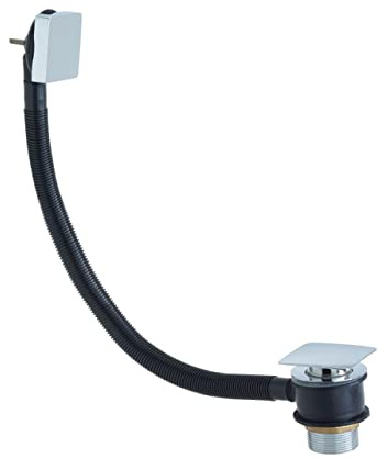 Bristan W BATH04 C Square Clicker Bath Waste with Overflow C, Chrome