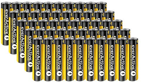 50 Stück Everactive Industrial Batterien Mikro AAA 1100 mAh 1,5 V LR03 Alkaline