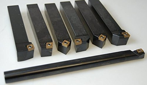 INDEXABLE LATHE TURNING TOOL HOLDER 7 PCS SET 20MM + BORING BAR CCMT CARBIDE INSERTS