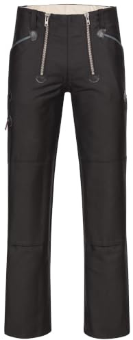 Reuschenbach Zunfthose Doppelpilot ohne Schlag, Kniepolstertaschen, 100% Baumwolle, 520 g/m², Robust & Langlebig – Ideal für Handwerker