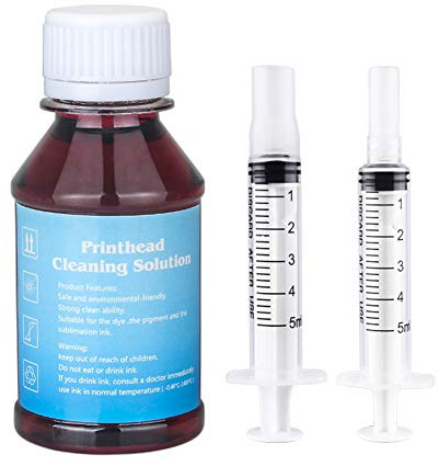 TBTeek Inkjet Print Head Cleaner for 902 564XL Ink Cartridges Work with Officejet 6950 6954 6962 6960 6961 6515 6512 Photosmart C410A D7560 Printer Cleaning Kit - 100 ml