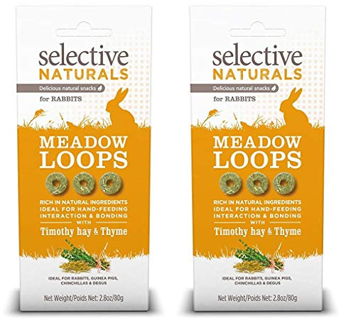 Supreme Petfoods 2 Pack of Selective Naturals Meadow Loops, 2.8 Ounces each, with Timothy Hay and Thyme