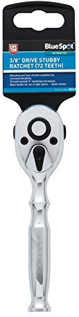 Bluespot 02019 3/8 Drive Stubby Ratchet (72 Teeth)