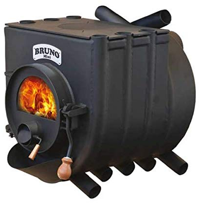 Werkstattofen Bruno Mini II mit Herdplatte - 9 kW Warmluftofen - Top Qualität - hochwertiger Stahl - Zulassung für Deutschland und Schweiz - BimSchV (ohne Untergestell, ohne Seitenverkleidung)