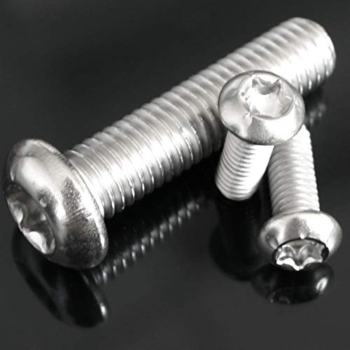 100 Stück M6x40 mm Linsenkopf Schrauben ISO 7380 V2A A2 Edelstahl TX Linsenschrauben Torx