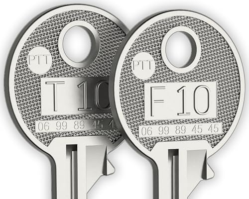 T10-PASS | 2 llaves Pase PTT T10 + F10 | Apertura de buzones de correo de casas individuales, pabellones. | Puertas generales de baterías de edificios equipadas en T10 o F10.