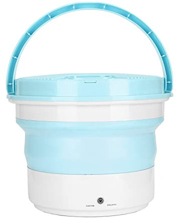 Samnuerly Mini Lavatrice Pieghevole per Scarpe 13L Lavatrici Portatili ad ultrasuoni con ozono Risparmio energetico Casa, Rosa (Blu)