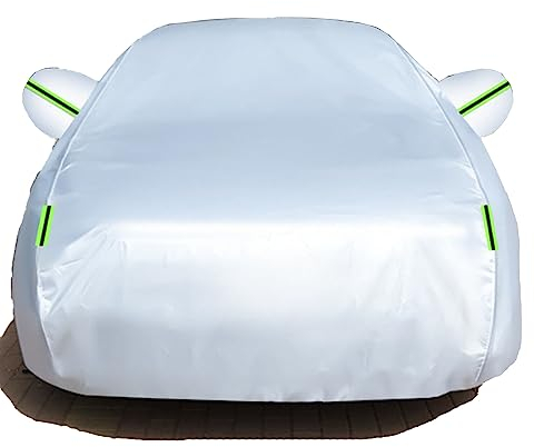 Autoabdeckung für FIAT 500 (332) Sedan / 500C Cabrio | Sport/Dolcevita/Hey Google/Connect/Cult 2020 2021 2022 2023, Auto Abdeckplane Wasserdicht Atmungsaktiv, UV Beständige Staubdicht