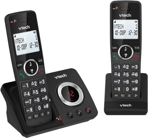 VTech Telefono digitale senza fili ES2051 Doppia risposta telefonica, Blocco chiamate indesiderate