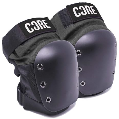CORE Street Knieschoner für Skateboarding, Roller, BMX und Rollschuhlaufen, professionelle Schutzausrüstung, geeignet für Kinder im Alter von 6–12 Jahren, Jugendliche und Erwachsene, robuste, super