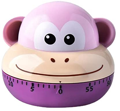 Kitchen Timer, Cartoon Animal Kitchen Timer, Mechanical 60-Minute Timer with Cute Animal to Wind Up, Manual Timer Reminder, Egg Timer, Kitchen Timer