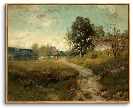 hyidecorart Quadro con Cornice Paesaggio Vintage Arte Soggiorno 60x90 cm | Arte Retro, Stampa HD, Facile da Appendere, Montaggio Rapido, Per Molte Stanze, Decorazione Murale, Regalo, Piccolo Formato