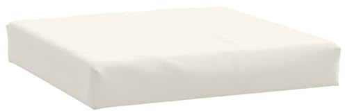 vidaXL Palettenkissen, Palettenauflage für Europaletten, Palettenpolster Palettensofa Outdoor Indoor, Sitzkissen, Melange Creme Stoff