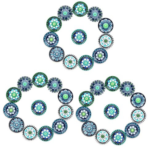 SEWACC 3 Stück 1 20 Stück Zubehör Zur Schmuckherstellung Cabochons Für Die Schmuckherstellung Schmuckmaterial Selber Machen Blaue Accessoires Schnappschmuck-anhänger Edelsteinschmuck
