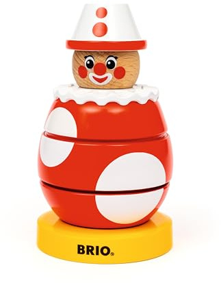 BRIO – 30237 Drück- & Dreh-Clown | Spielzeug für Kleinkinder ab 12 Monaten