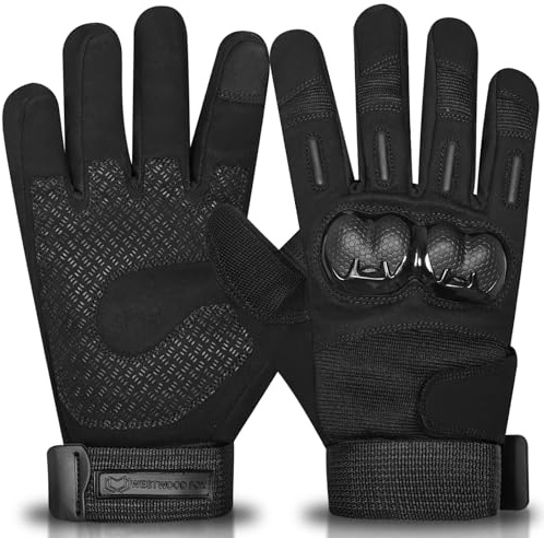 WESTWOOD FOX Motorbike Gloves for Men Women,Warm Winter Motorcycle Gloves,Thermal Waterproof Windproof Biker Gloves,Touchscreen Bike Gloves for Riding,Racing,Scooter Motor Sports,Skiing