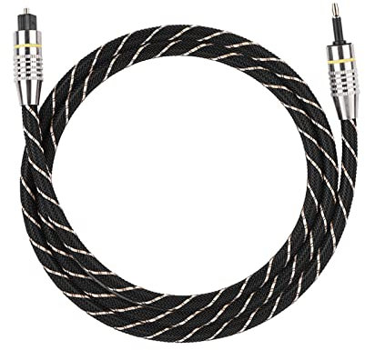 QANYEGN Cavo audio ottico da Toslink a Mini Toslink, cavo audio ottico digitale, cavo audio per home theater, soundbar (1m / 3.3ft)