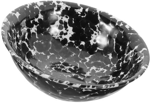 Alipis ciotola di cereali ciotolina piazza arredamento Contenitori ciotole di cereali casa home fornellone pasta farro zuppiera ciotola per servire la cena ciotola del cibo ceramica Black