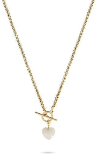 Guido Maria Kretschmer Jewelry Damen-Kette Edelstahl, Perle Muschelkern