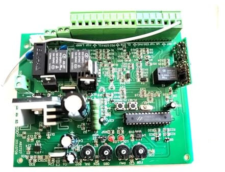 Motor Puerta Corredera, Placa de circuito controlador de 12VDC, tarjeta for Avidsen, abridor de Puerta corredera de 12VDC, Placa for Puerta Corre Dera ,para Puerta de Jardín Garaje(Board with 2 keys)