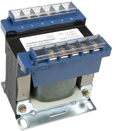 KSZHZYMGX Trasformatore di Potenza di Controllo BK-100VA 100W Ingresso 380V/220V 220V 110V 36V 24V 12V 6,3V Uscita(12V 24V 110V 220V)