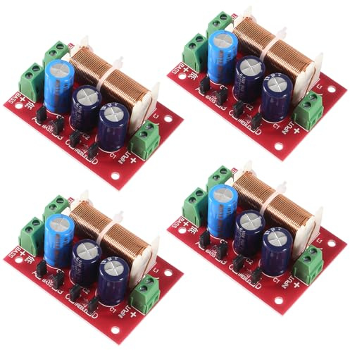 Coliao 4pcs 400W Adjustable Multi Speaker Treble/Bass 2 Unit Audio Frequency Divider 2 Way Crossover Filters YLY-2088