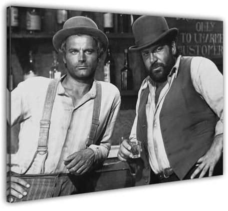 Bud Spencer - Vier Fäuste für EIN Halleluja - Leinwand (80 x 60 cm)