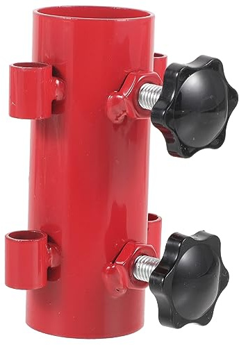 ADOCARN Outdoor Canopy Pole Holder Einstellbarer Zeltstabhalter Für Camping Tragbar Robust Einfach Zu Montieren Für Pavillons Markisen Und Zelte Rot