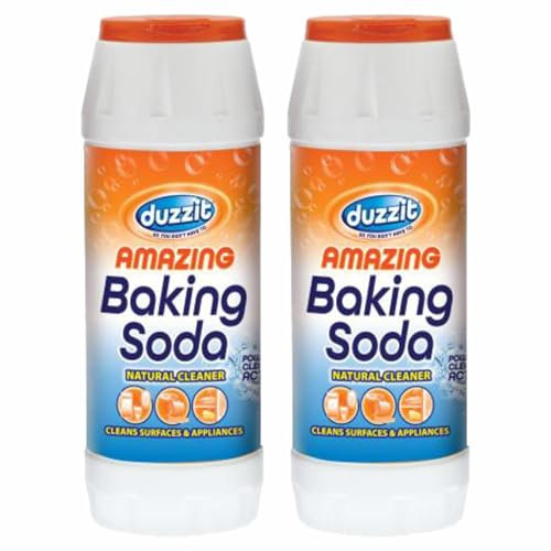 M1SS 2 x Baking Soda Multipurpose Natural Cleaner Powerful Stain Remover Cleans Surfaces and Appliances Sinks Drains (Bicarbonate of soda) – 500g