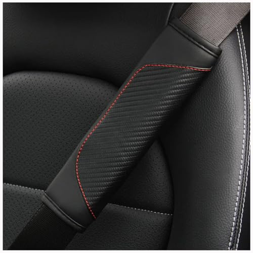 LGBWF Auto Gurtpolster, für Mercedes Benz X204 GLK-Class 2008–2015 Schutz Schulterpolster Komfort Langlebig Seat Belt Padding, Car Zubehör,B-Black