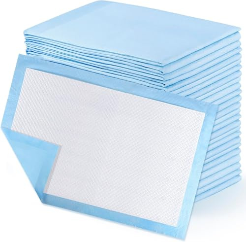 PLMMOUT 30 Stück Einweg-Wickelunterlagen, 60 x 90 cm Baby Wickelauflage, wasserdicht und Ultraweich, Wickelunterlage Einweg für Babys