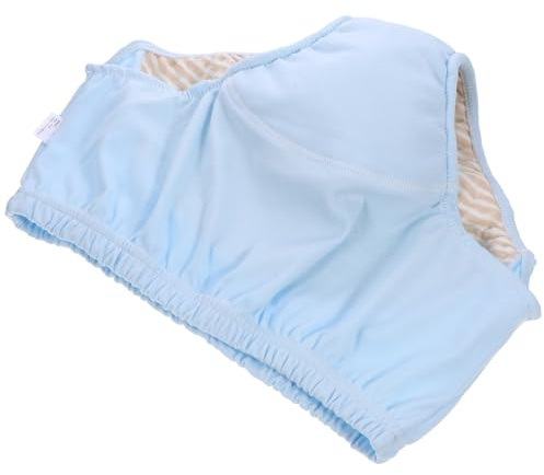 WEKAMOS Pañal Para Adultos a Prueba De Fugas Talla L, Ropa Interior Reutilizable De Algodón Azul, Absorbente y Transpirable, Para Personas Mayores Incontinencia, Cuidado Hospitalario y Uso Diario