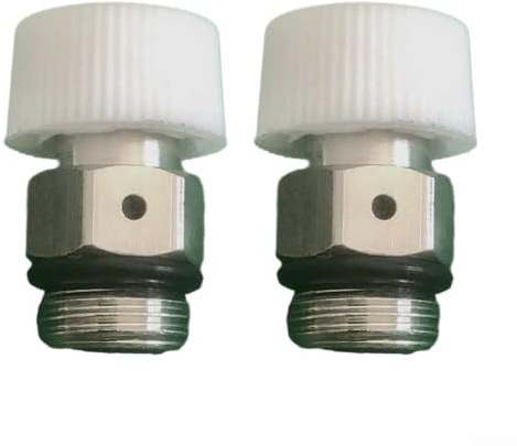Oniissy Paquete de 2 válvulas de purga automática de calentador | Para radiadores | Purgador automático de radiador de ventilación de aire | Para sistemas de calefacción del hogar | Válvula de purga