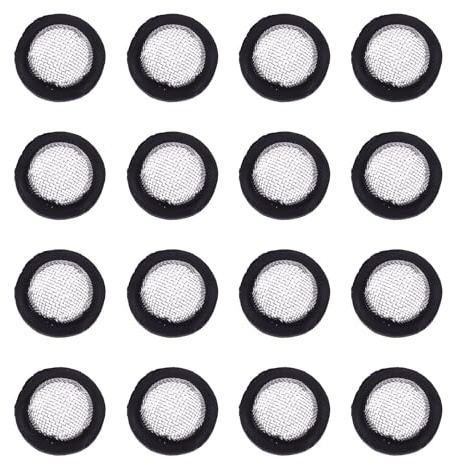 WOONEKY 40 piezas Arandelas de Goma y Filtro de Acero Inoxidable Junta de Sellado para Mangueras y Ducha Resistente y Compatible con Hidrolimpiadoras y Grifos de Agua