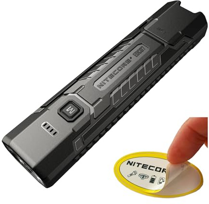 Nitecore EDC07 Flat EDC Flashlight, 1500 Lumens USB-C Rechargeable, Triple Color Temperature, Lightweight 2.47 oz, IP67 Waterproof Everyday Carry Light (Black)