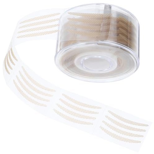 Cinta Adhesiva de Malla para Párpados Dobles 600 Piezas | Fibra Ultrafina, Diseño S de Malla, Efecto Natural E Invisible, Ligera y Transpirable