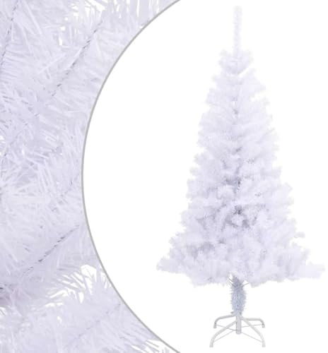 LoogCape Árbol de Navidad artificial con soporte, 150 cm, 380 ramas, PVC, realista, como agujas reales, para salón, interior y exterior protegido, decoración festiva con aspecto de nieve