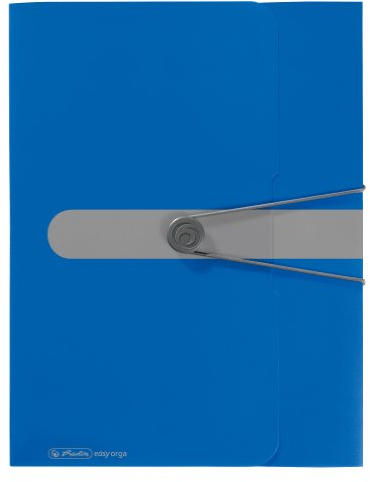 Herlitz 11217288 Ordnungsmappe PP 12 Taben blau opak