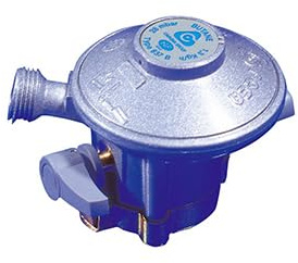 DIPRA - Détendeur Gaz Butane Quick-On – Valve 27 mm – Débit 1,3 kg/h – Sortie M20/150 + Tétine – Certifié NF