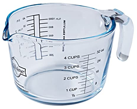 Ôcuisine ARCUISINE 1 L Modelo Jarra Medidora 1,0L, 3.19 cm, Transparente