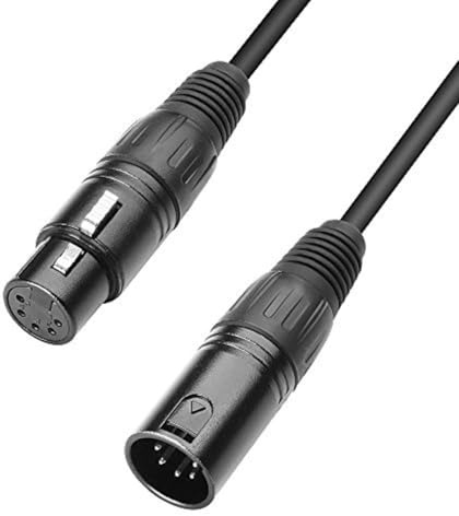 Adam Hall Cables 3 STAR DGH 2000 - DMX Kabel, 5-Pol XLR male auf 5-Pol XLR female, schwarz, 20 m