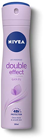 NIVEA Double Effect Anti-Perspirant Deodorant Spray (150ml), Women's Deodorant Spray with 72H Sweat and Odour Protection, Sweat Block for Women with Natural Avocado Extract