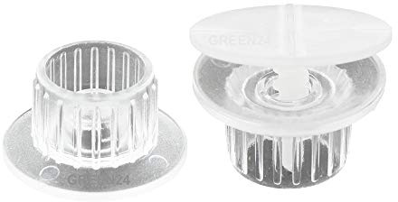GREEN24 Profi Folienhalter 100 Stück, Halterung - Befestigung für Luftpolsterfolie Isolierfolie Noppenfolie, zum kleben. Klebe-Halter für Glas, Kunststoff und Metall.