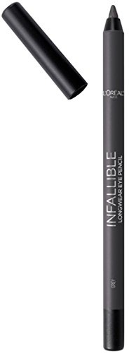 L'Oreal Paris Makeup Infallible Pro-Last Pencil Eyeliner, Waterproof and Smudge-Resistant, Glides on Easily to Create any Look, Grey, 0.042 oz.