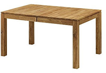 moebel-eins LISSABON Esstisch/Ausziehtisch Holztisch Massivholztisch Esszimmertisch Tisch geölt, Wildeiche, 160/225/290x90 cm