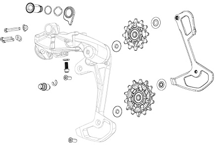 Sram Eagle AXS Schrauben Schwarz 52 Zähne