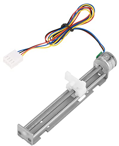 Akozon DC 12V Antrieb Schrittmotorschraube mit Linear Nut Slider für Lasergravurmaschine und medizinische Geräte